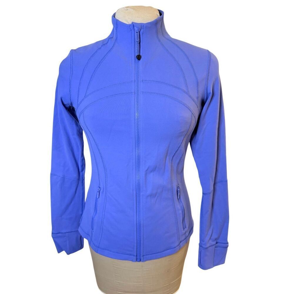Lululemon Define Jacket Full Zip Sz. 10 Purple Long Sleeves Athleisure